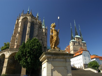 照片: 纪念碑, Domplatz, Dom St. Marien, St. Severikirche, 图林根