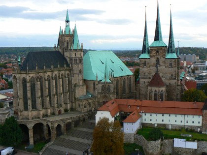 照片: 纪念碑, Domplatz, Dom St. Marien, St. Severikirche, 图林根
