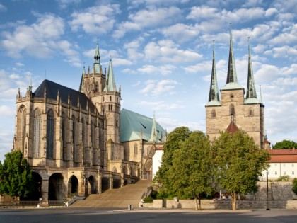 照片: 纪念碑, Domplatz, Dom St. Marien, St. Severikirche, 图林根